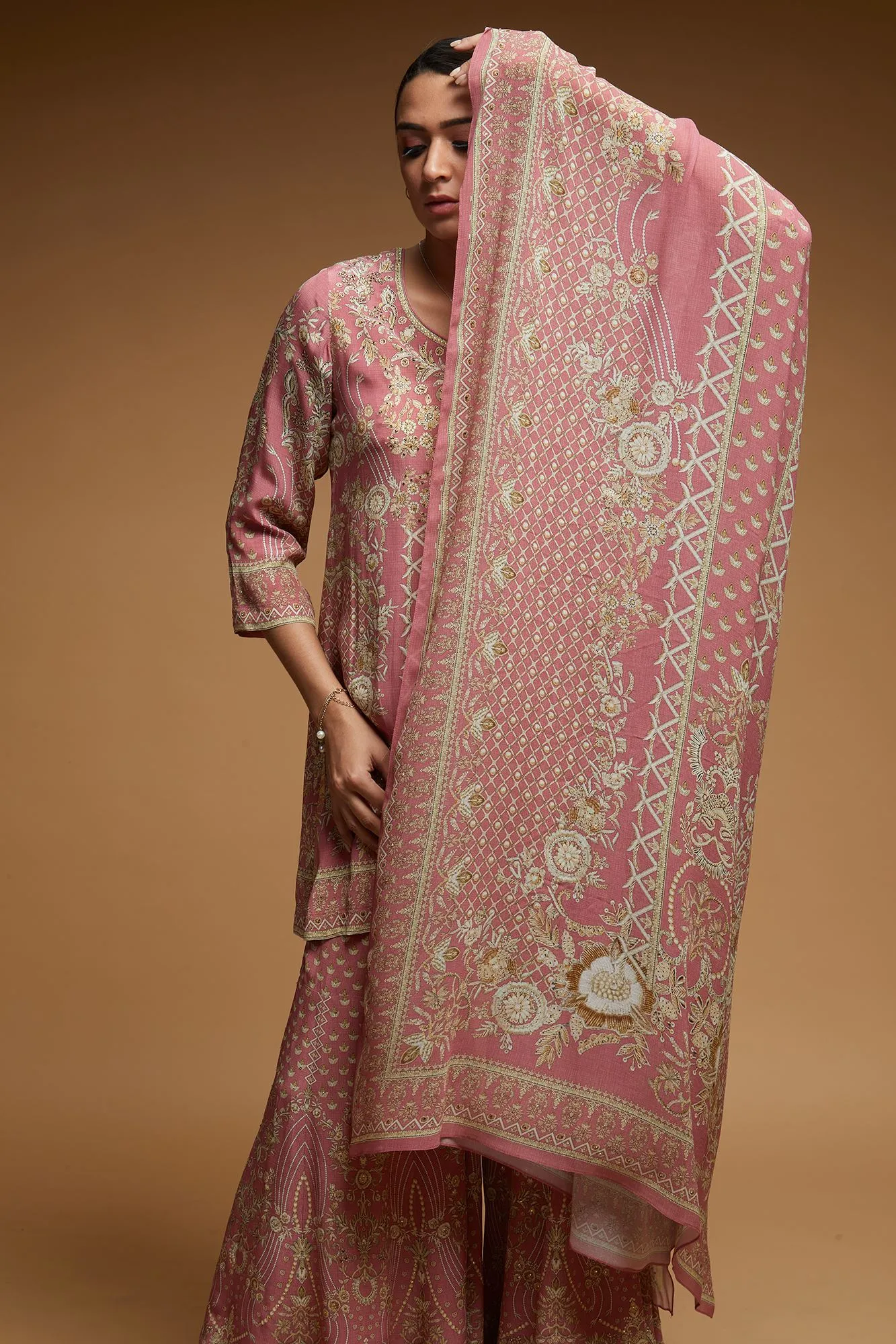 Pale Pink Sharara