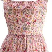 Pink Floral Print Toddler Dress