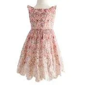 Pink Floral Print Toddler Dress