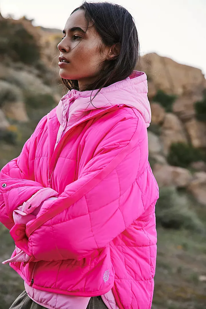 PIPPA PACKABLE PUFFER HOT PINK