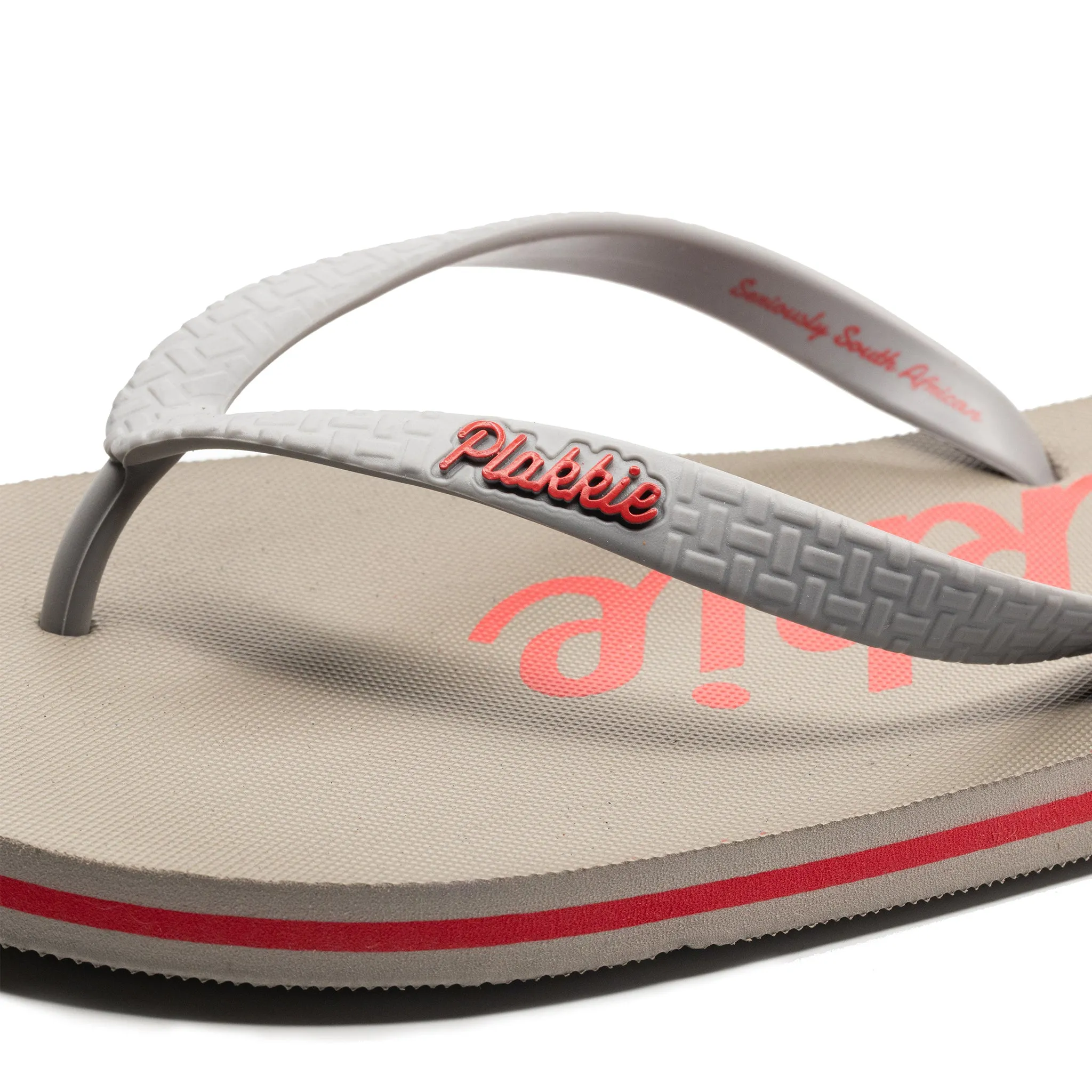 Plakkie Clifton (Grey and Red)