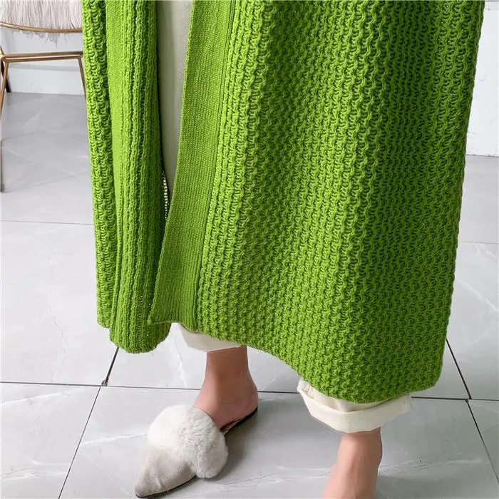 Plus Sizes Loose Knitting Women Overcoat