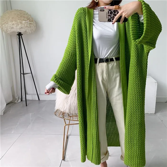 Plus Sizes Loose Knitting Women Overcoat