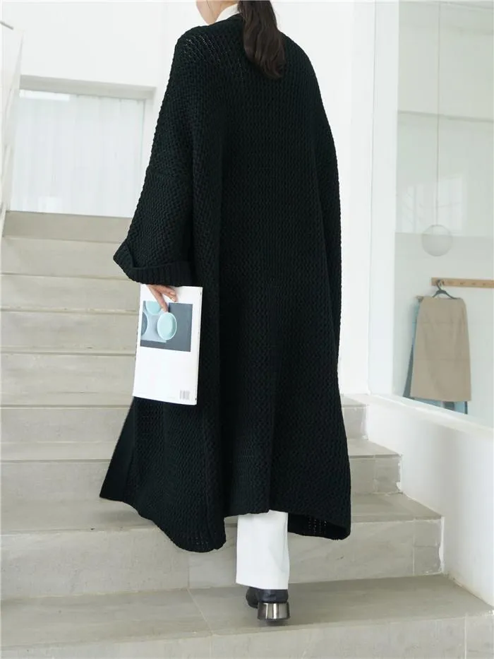 Plus Sizes Loose Knitting Women Overcoat