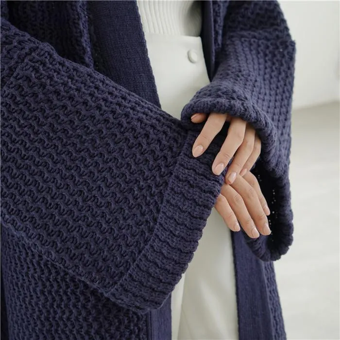 Plus Sizes Loose Knitting Women Overcoat