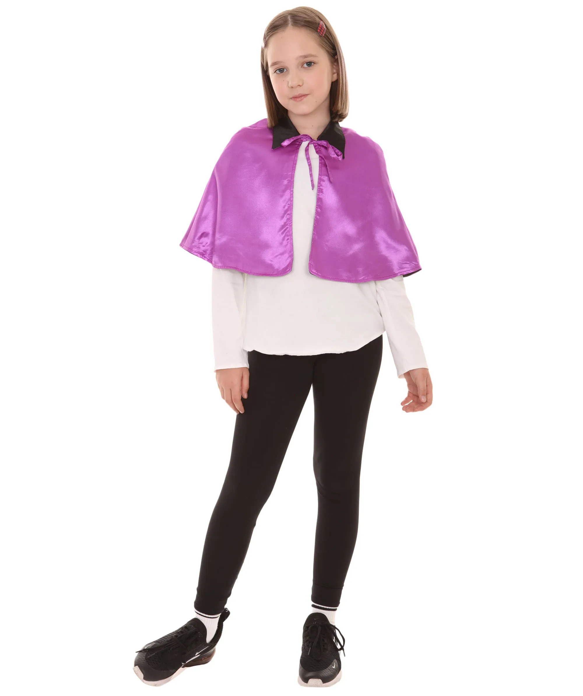 Purple & Black Halloween Costume | Child's Vampire Cape