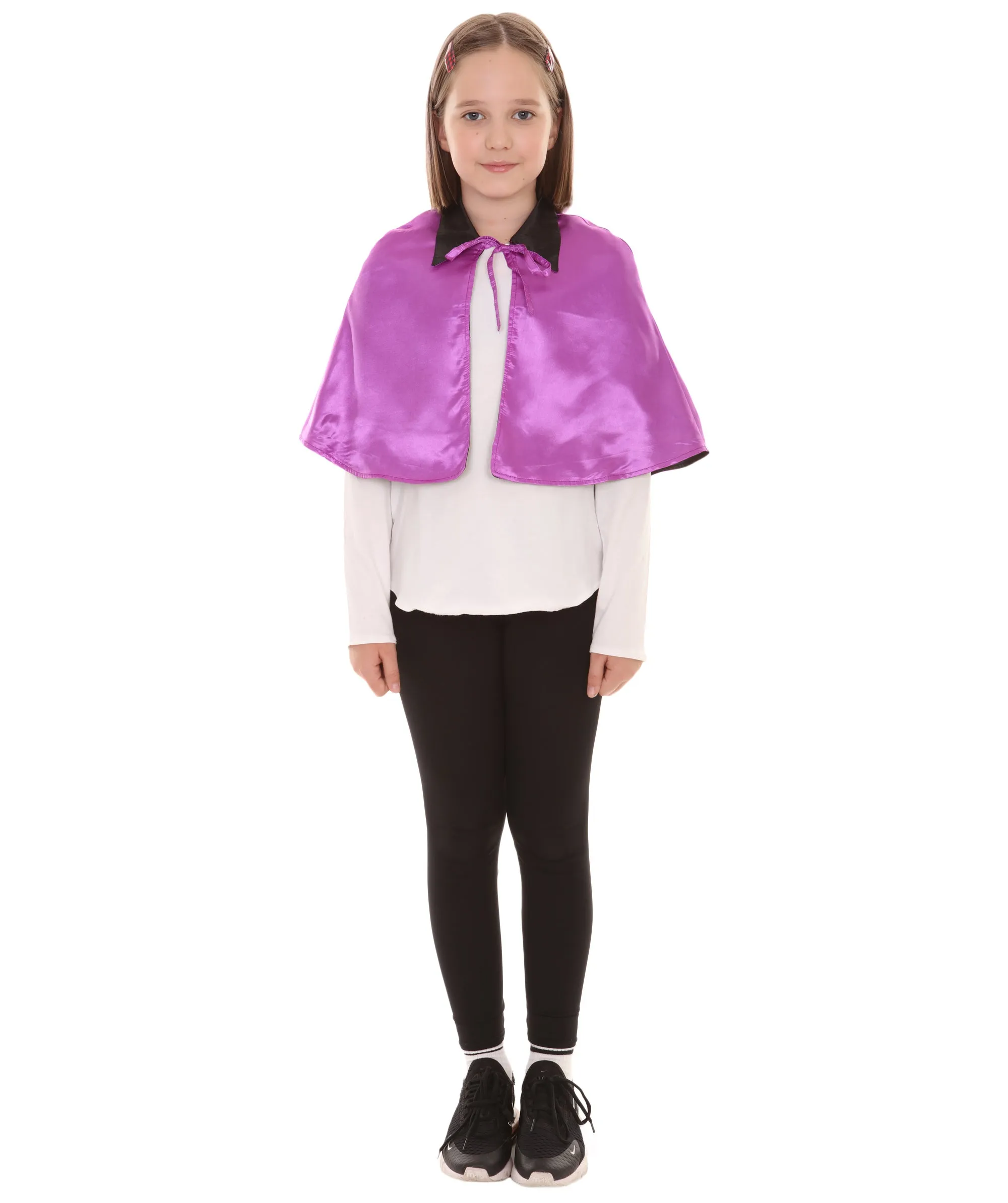 Purple & Black Halloween Costume | Child's Vampire Cape