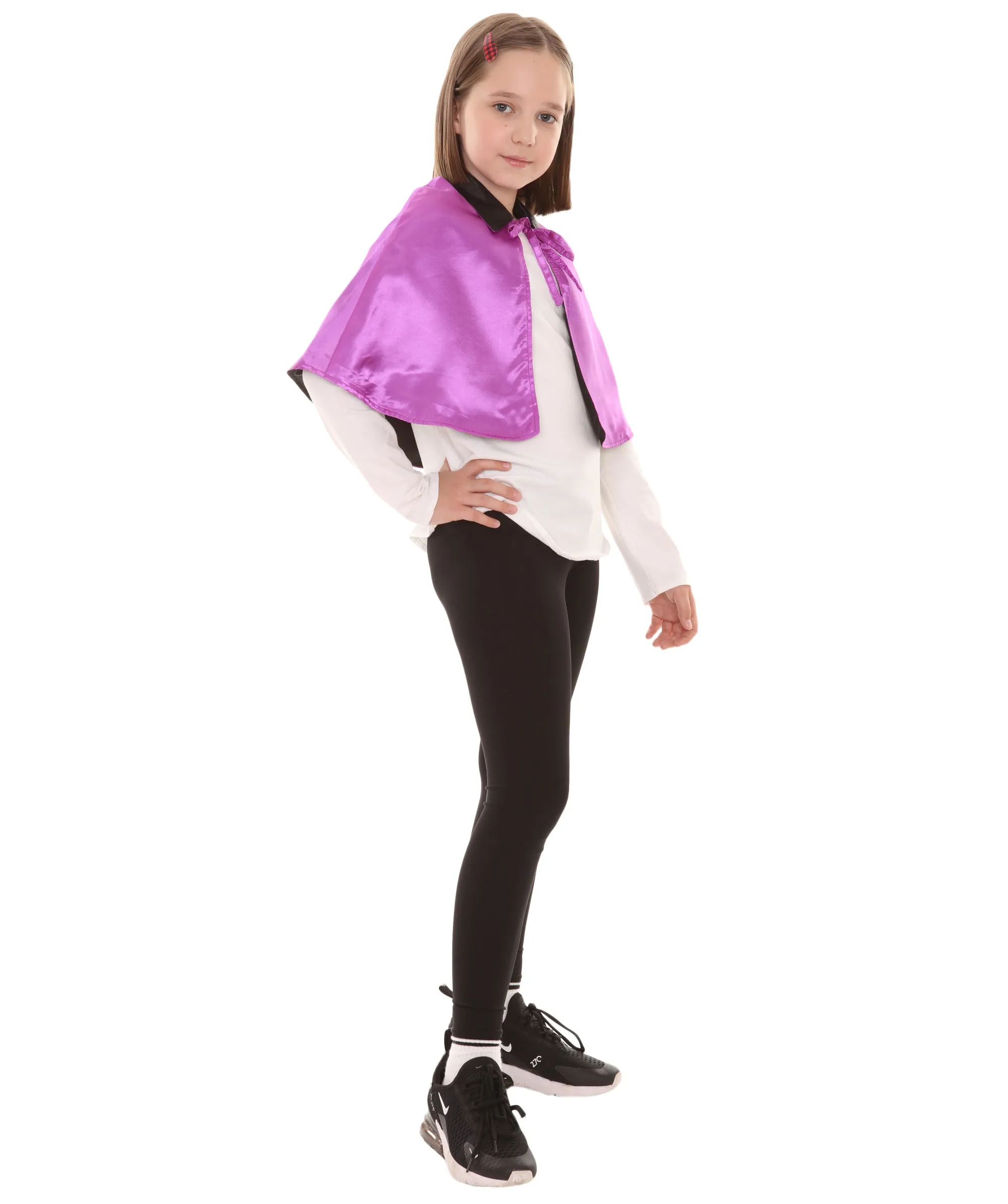 Purple & Black Halloween Costume | Child's Vampire Cape