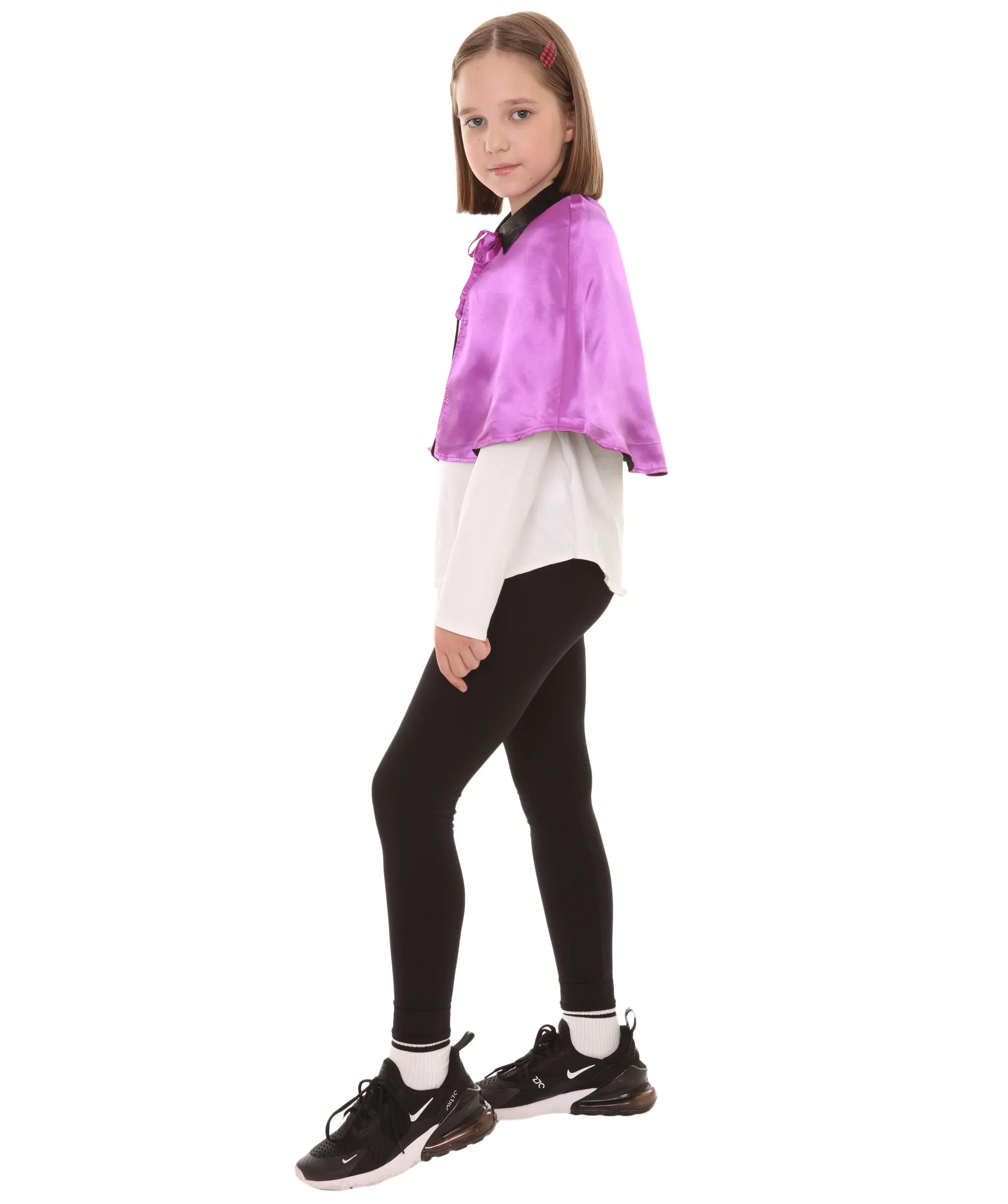 Purple & Black Halloween Costume | Child's Vampire Cape