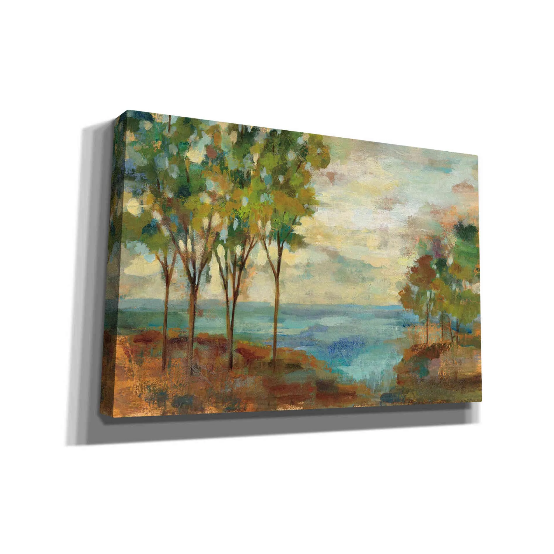 "View of the Lake" by Silvia Vassileva, Canvas Wall Art