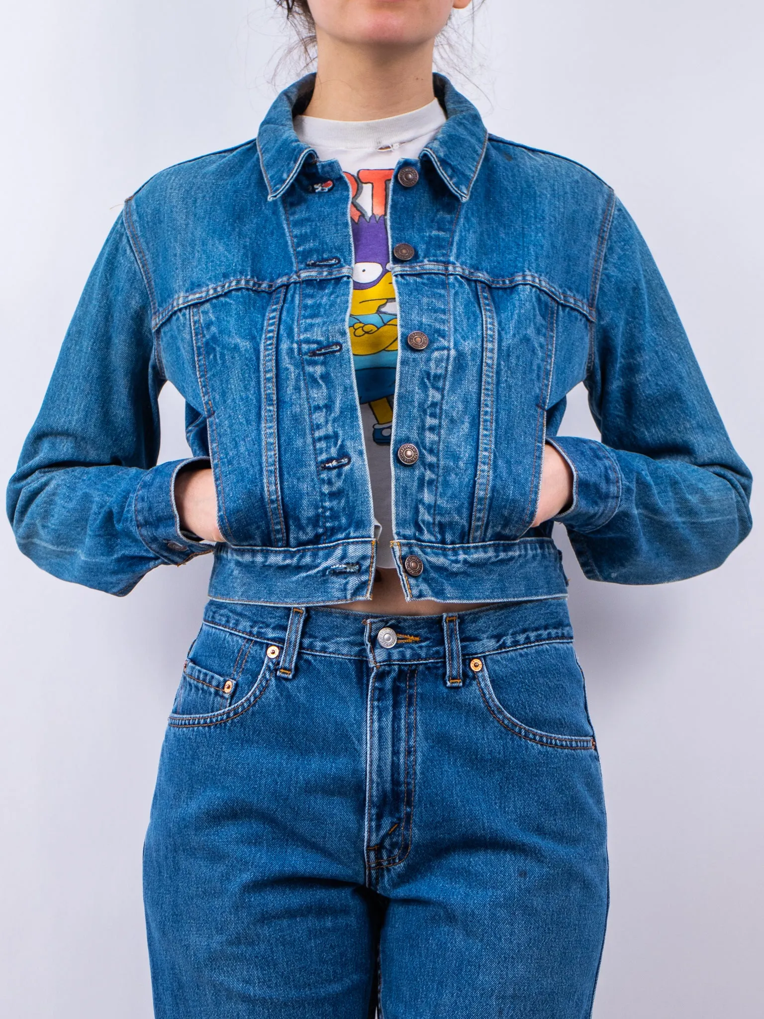 Rare 1970s levi's cropped denim jacket