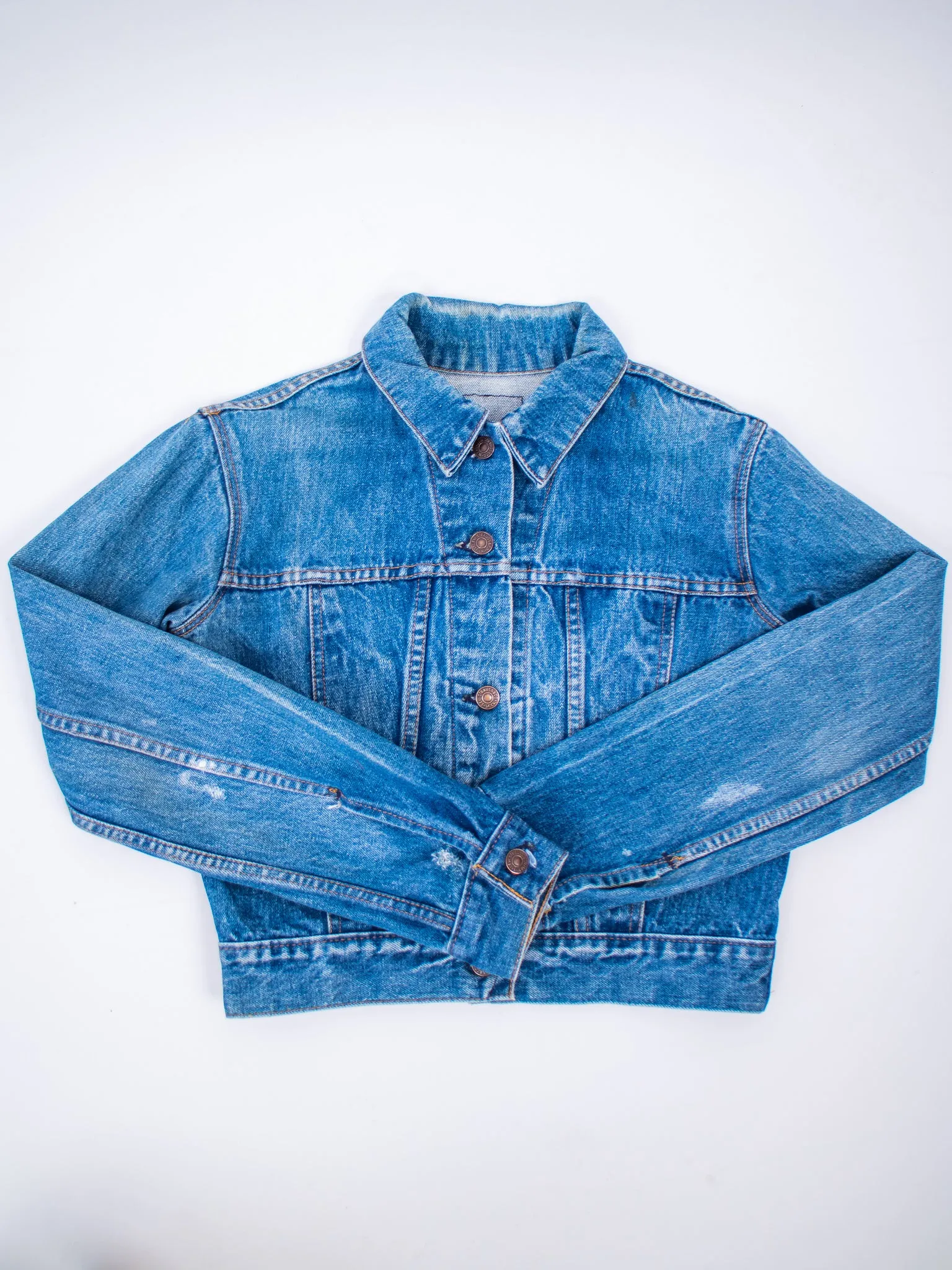 Rare 1970s levi's cropped denim jacket