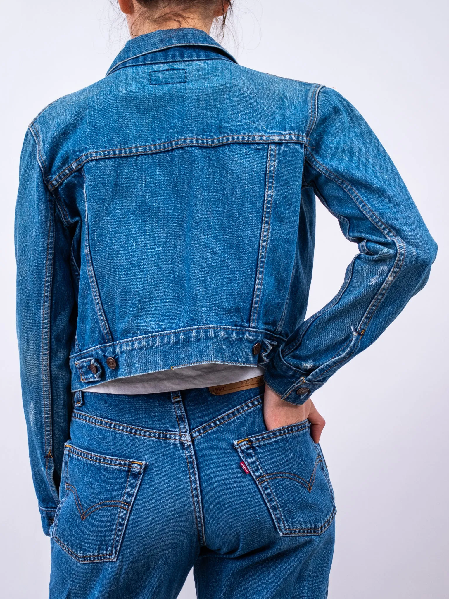 Rare 1970s levi's cropped denim jacket