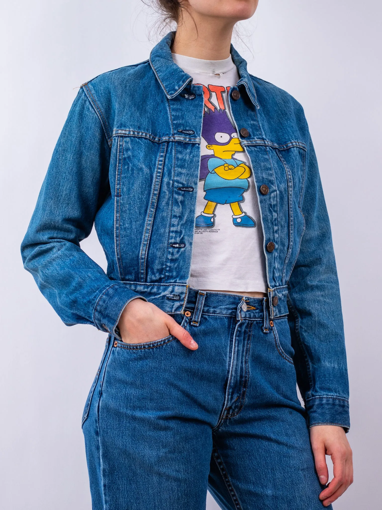 Rare 1970s levi's cropped denim jacket