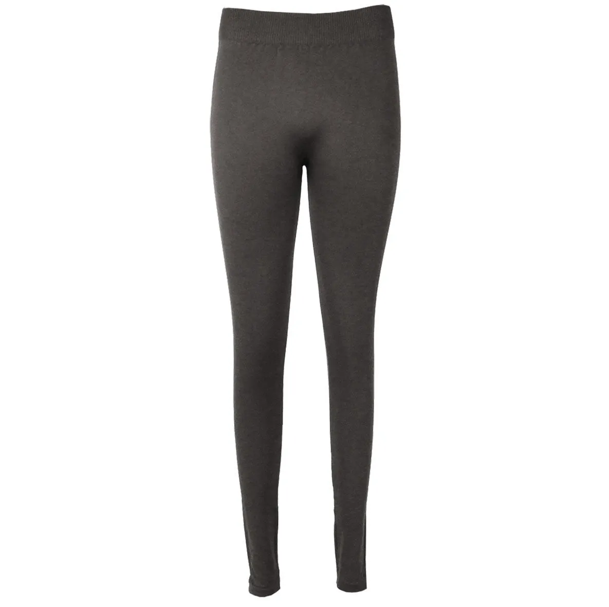 Ribbed Seamless Tuxedo Leggings - Black