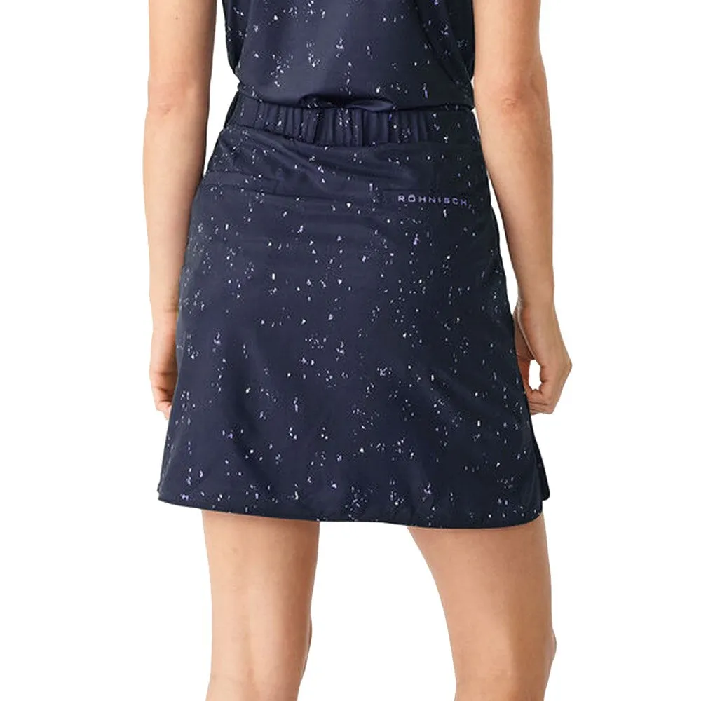 Rohnisch Women's Kiana Golf Skort - Navy Micro Spot