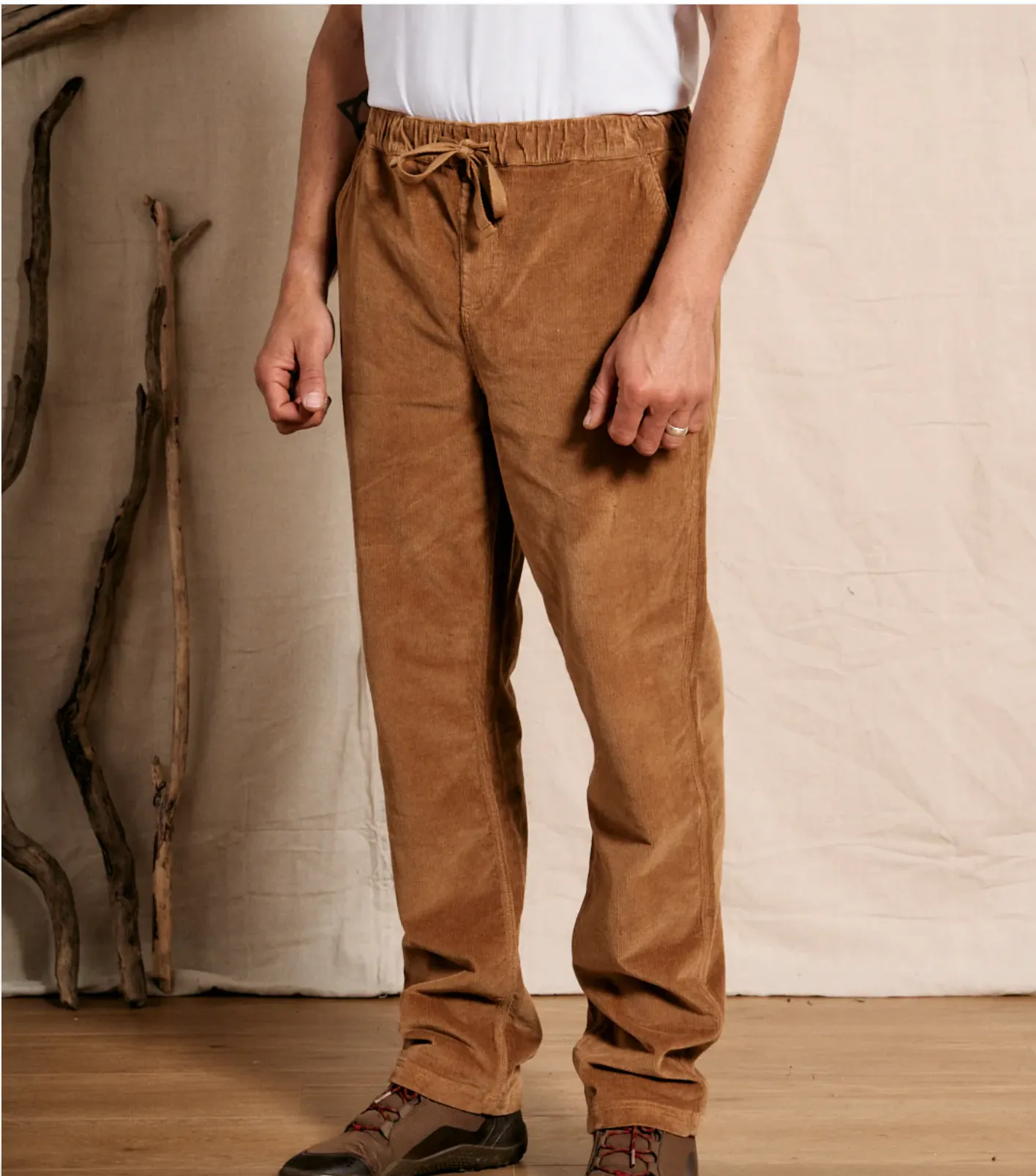 SALTROCK Meddon - Mens Cord Trousers - Brown