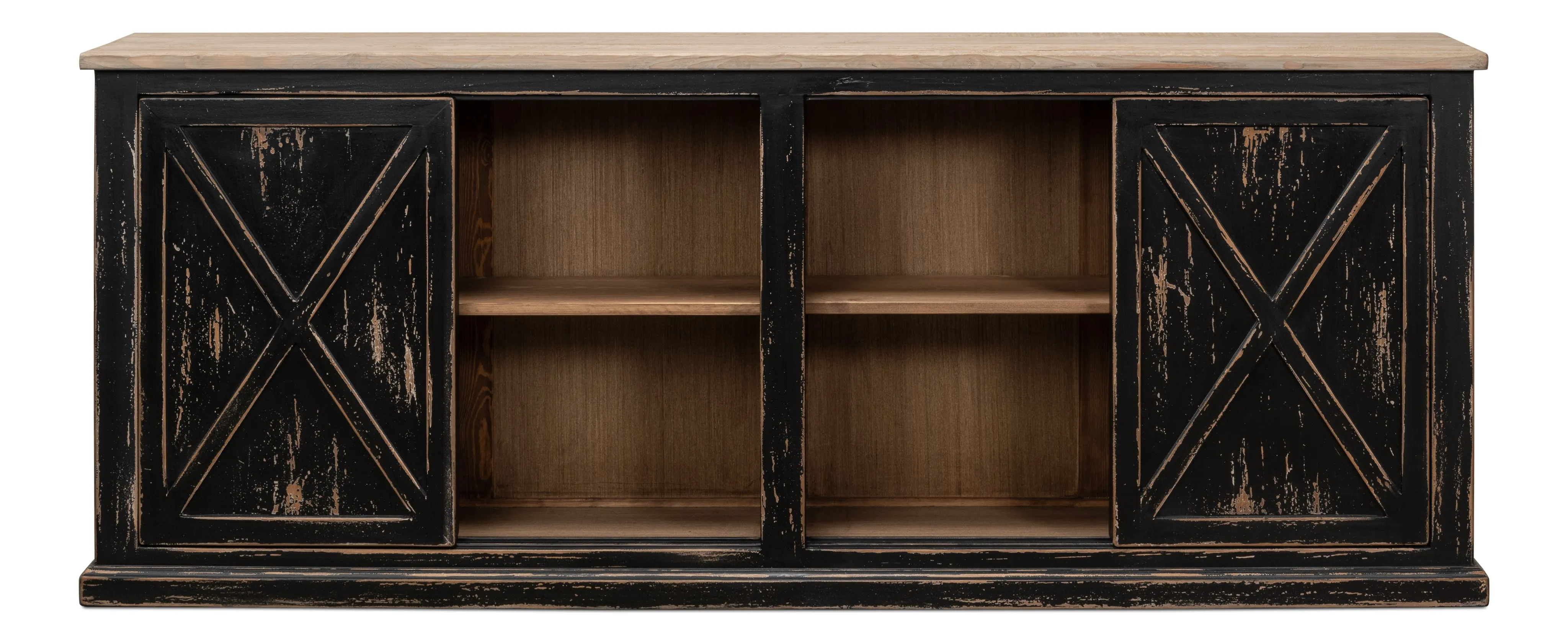 Sarreid - Cape Town Sideboard - Black - Transitional