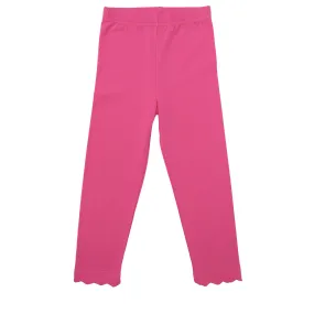 Scallop Leggings- Pink