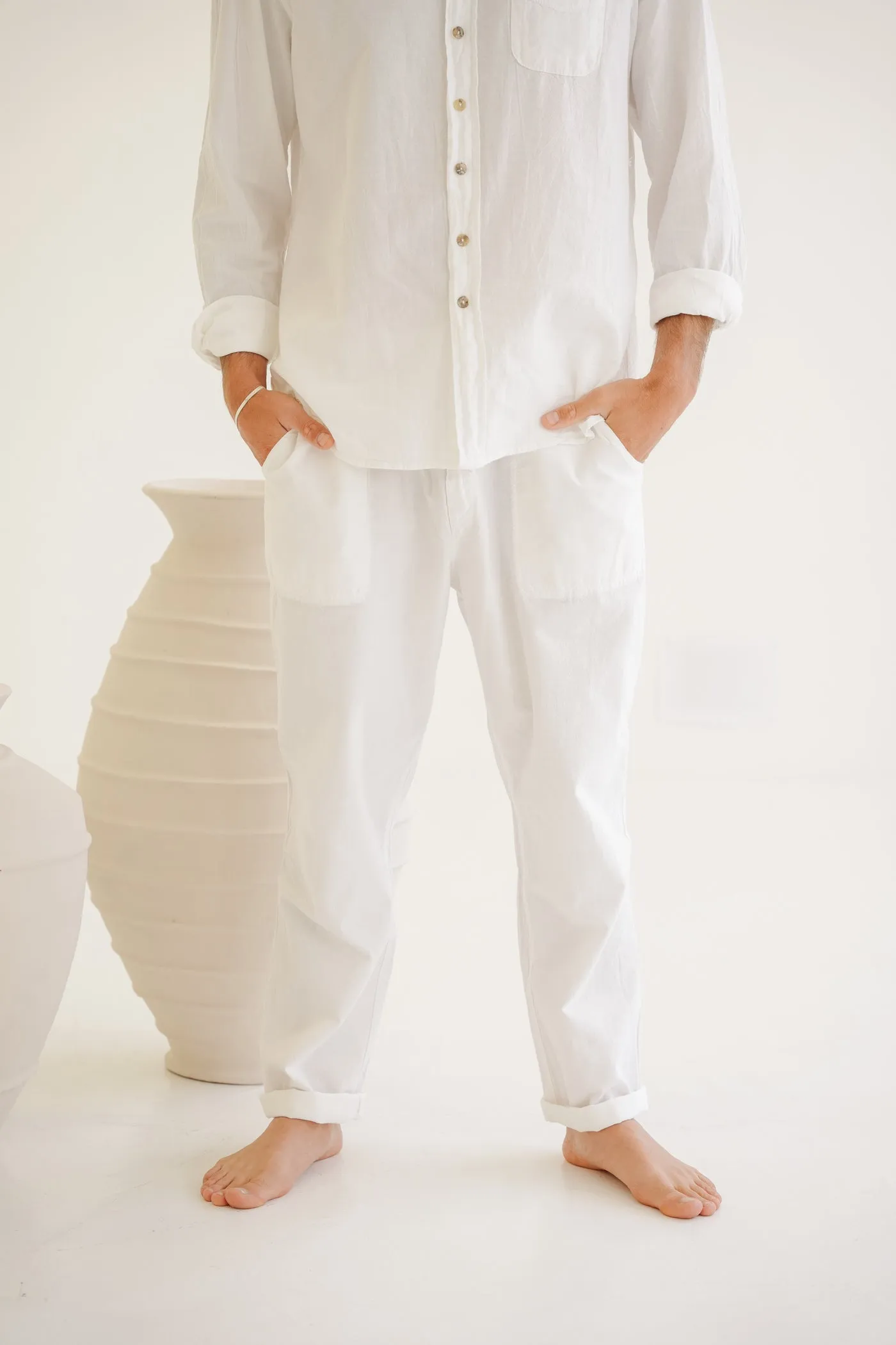 Sean Cotton Drawstring Pants