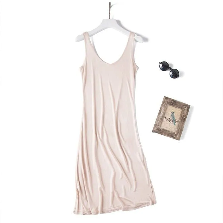 Silk Sleeveless Dress for Women | A-Line, Knee-Length, Halter Neck | Breathable & Versatile