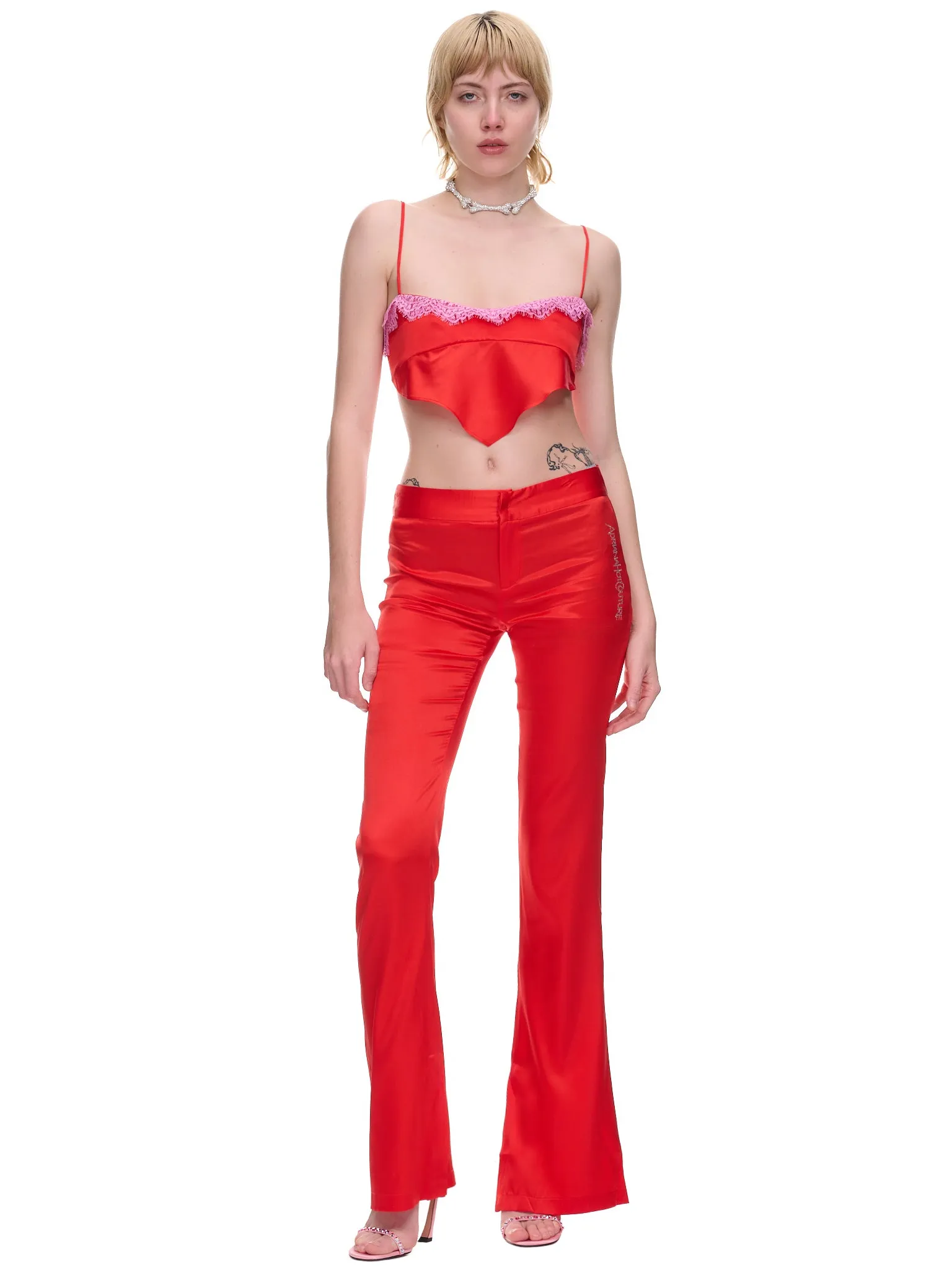 Silk Tattoo Pants (STFP-SILK-TATTOO-RED)