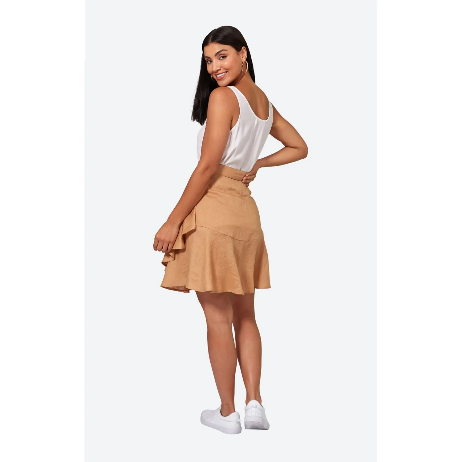 Skirt La Vie Mini Wrap - Caramel