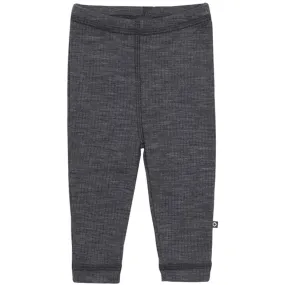 Smallstuff Wool Drop Needle Leggings Dark Grey