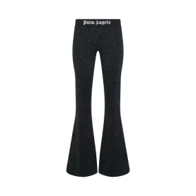 Soiree Knit Logo Pants in Black/White