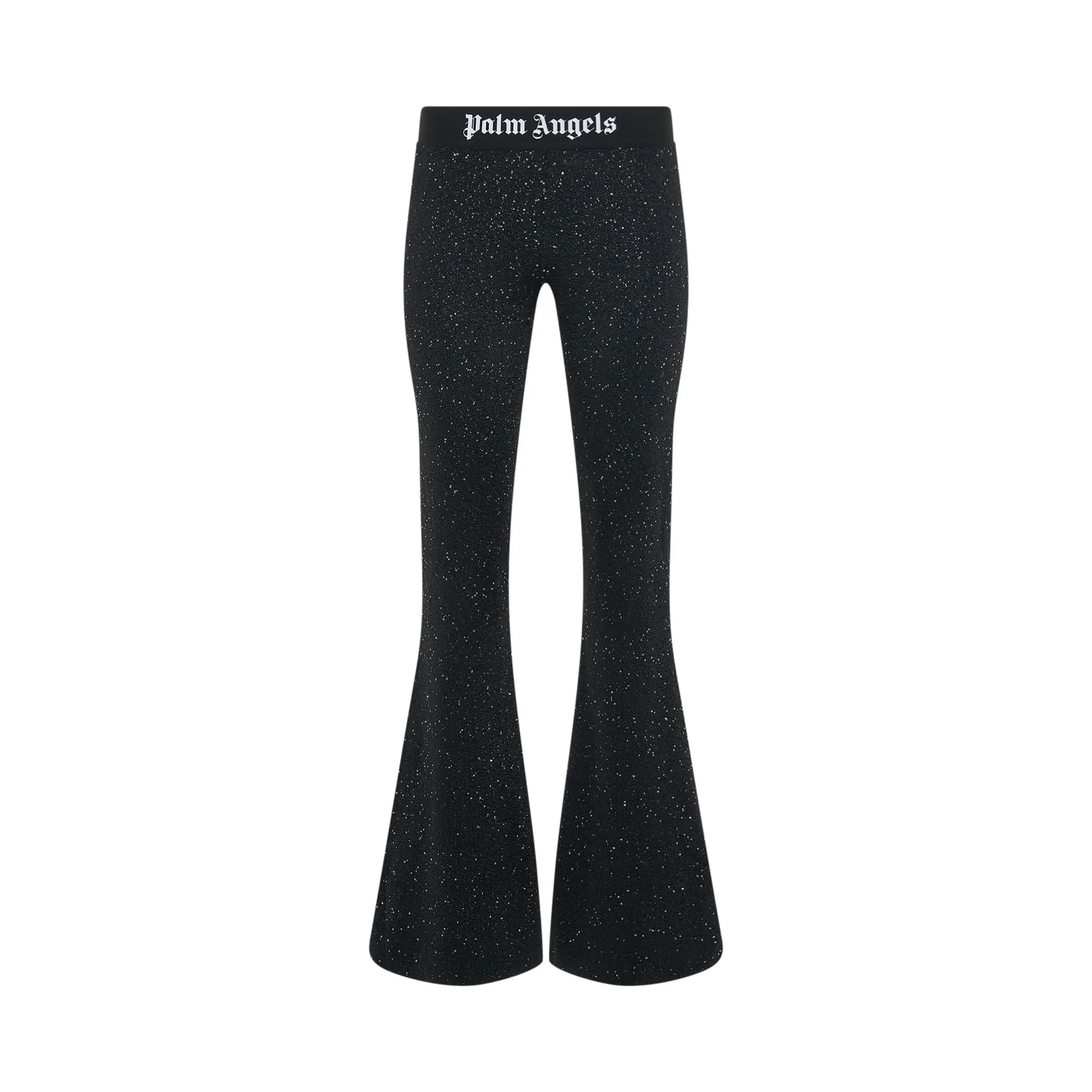 Soiree Knit Logo Pants in Black/White