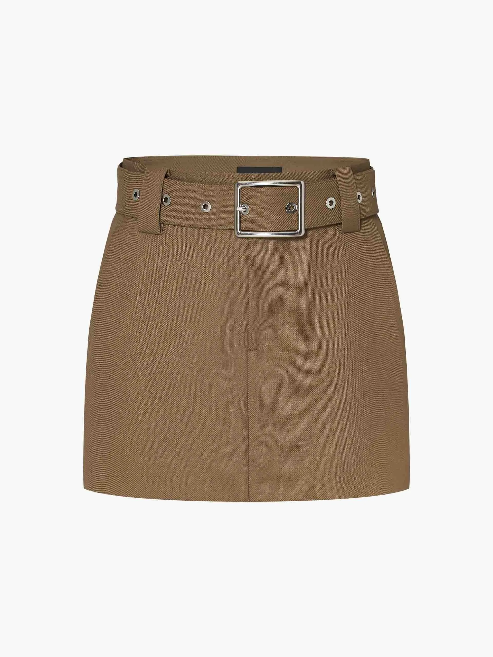 Straight Cut Mini Skirt