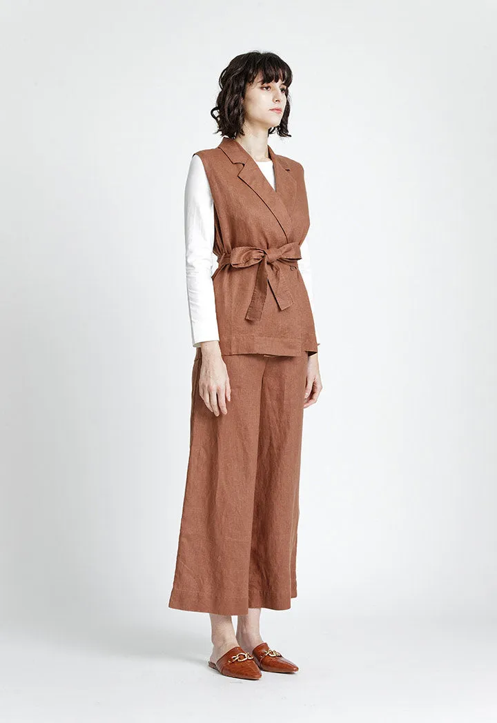 Straight Linen Culottes