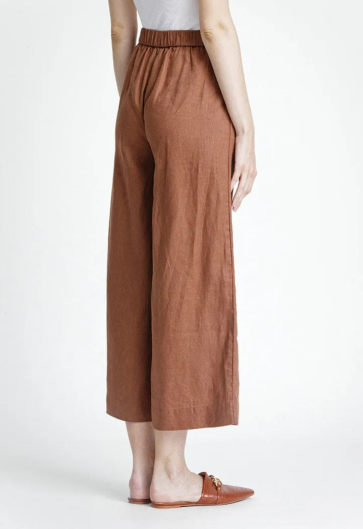 Straight Linen Culottes