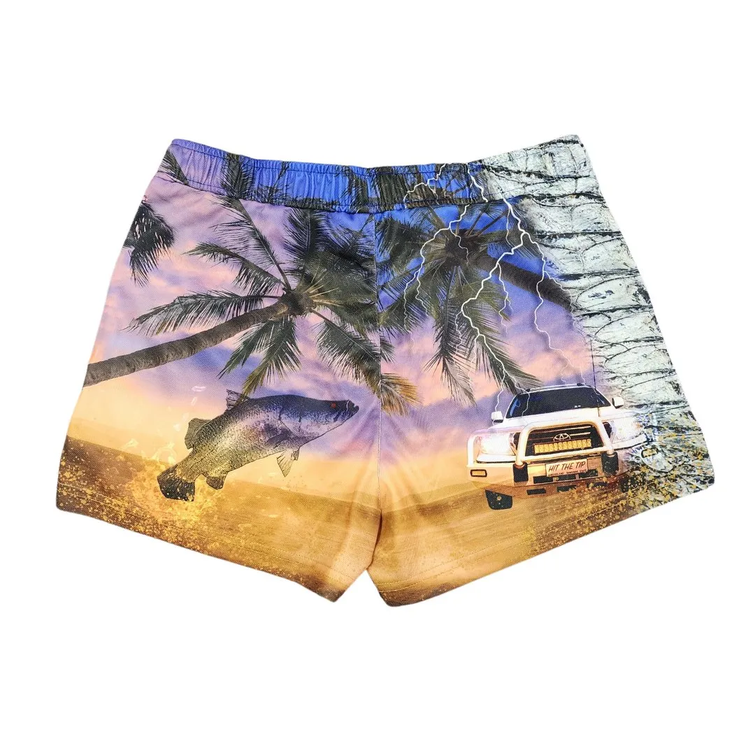 Sun Safe Footy Shorts - Hit The Tip