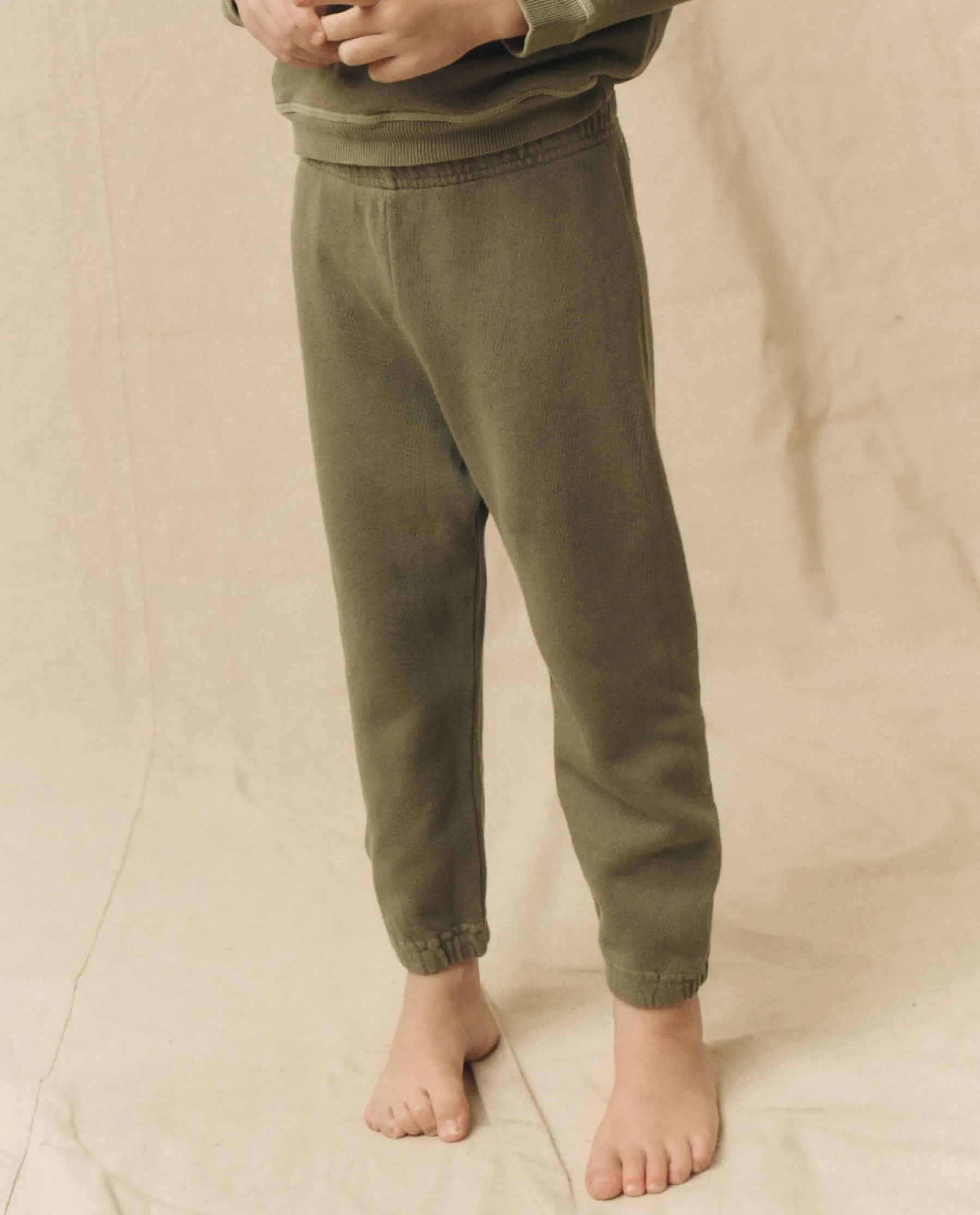 The Little Stadium Sweatpant. Solid  -- Sweetgrass