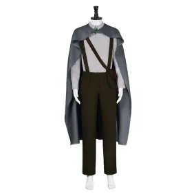 The Lord Of The Rings: The War Of The Rohirrim (2024) Samwise Gamgee Gray Outfit Cosplay Costume