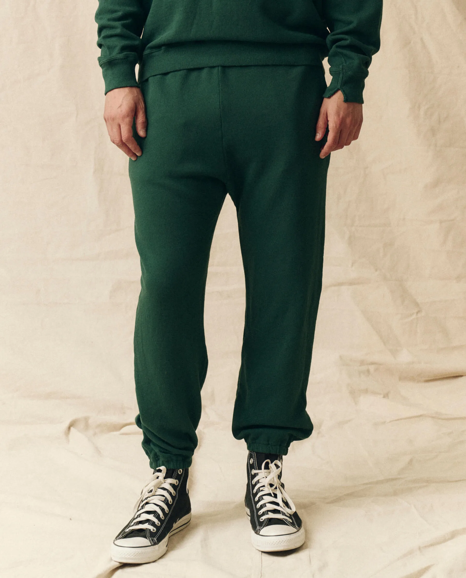 The Men's Stadium Sweatpant. -- Green Grove