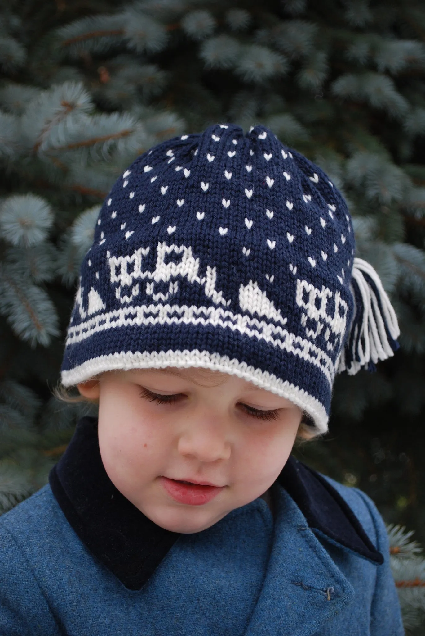 There Goes the Snow Plow! Hat Pattern (PDF) - Knitting Pattern by Phibersmith Designs