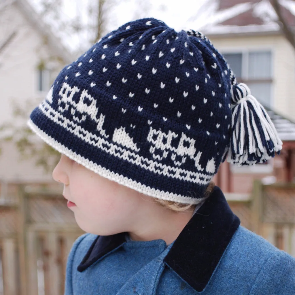 There Goes the Snow Plow! Hat Pattern (PDF) - Knitting Pattern by Phibersmith Designs