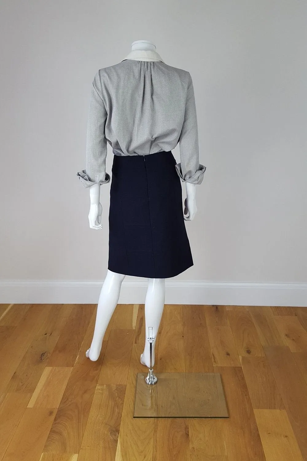 TORY BURCH For Bergdorf Goodman Navy Skirt (UK 12)