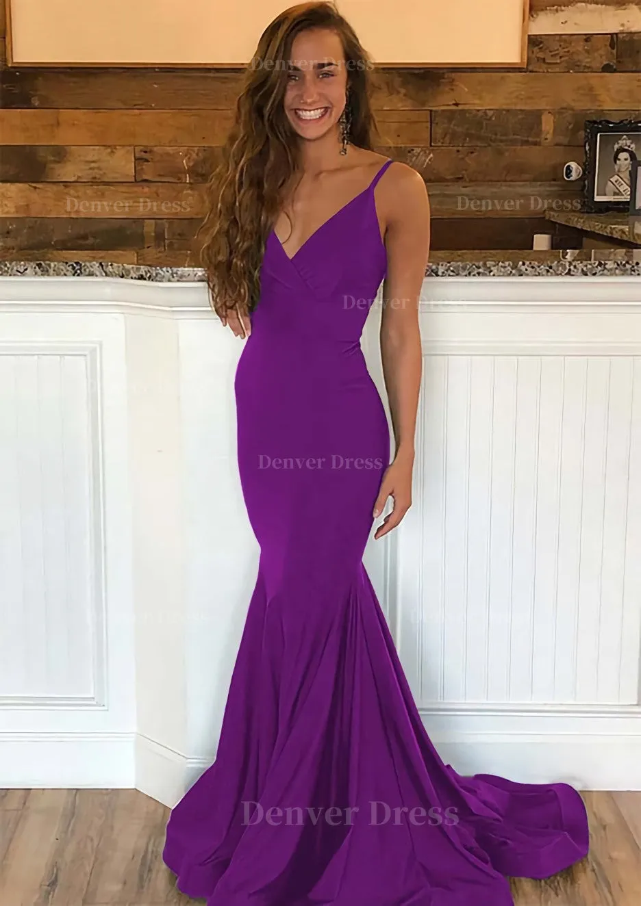 Trumpet/Mermaid Sleeveless Sweep Train Charmeuse Prom Dress With Pleated