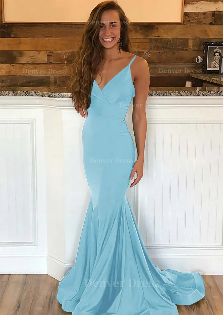 Trumpet/Mermaid Sleeveless Sweep Train Charmeuse Prom Dress With Pleated