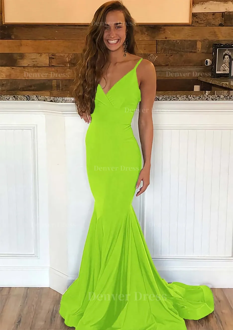 Trumpet/Mermaid Sleeveless Sweep Train Charmeuse Prom Dress With Pleated