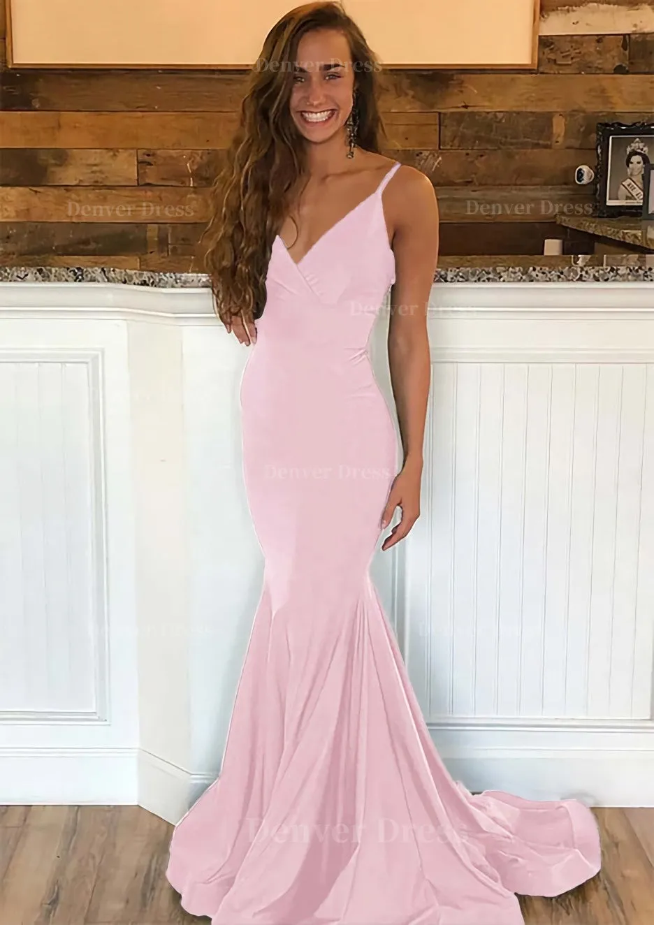 Trumpet/Mermaid Sleeveless Sweep Train Charmeuse Prom Dress With Pleated