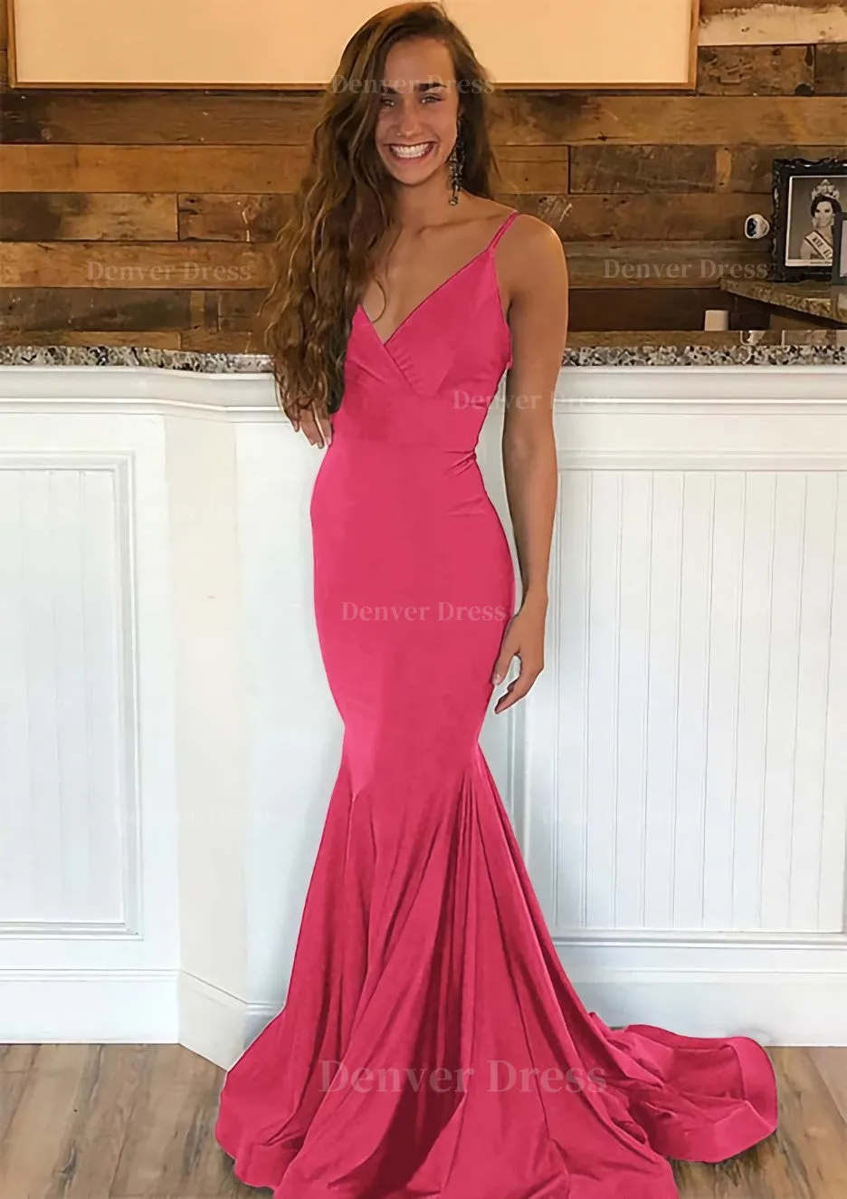 Trumpet/Mermaid Sleeveless Sweep Train Charmeuse Prom Dress With Pleated