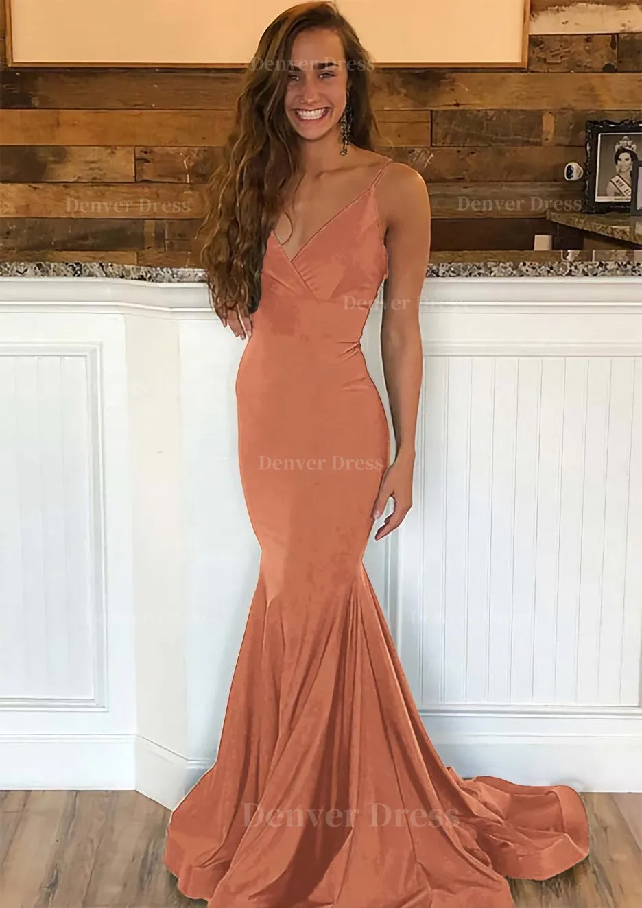 Trumpet/Mermaid Sleeveless Sweep Train Charmeuse Prom Dress With Pleated