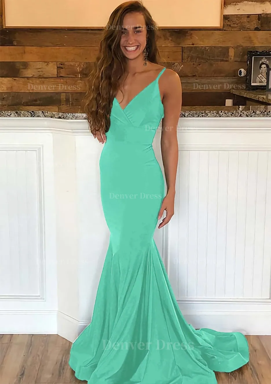 Trumpet/Mermaid Sleeveless Sweep Train Charmeuse Prom Dress With Pleated