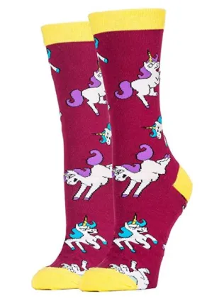 Unicorn War Women's Crew Socks