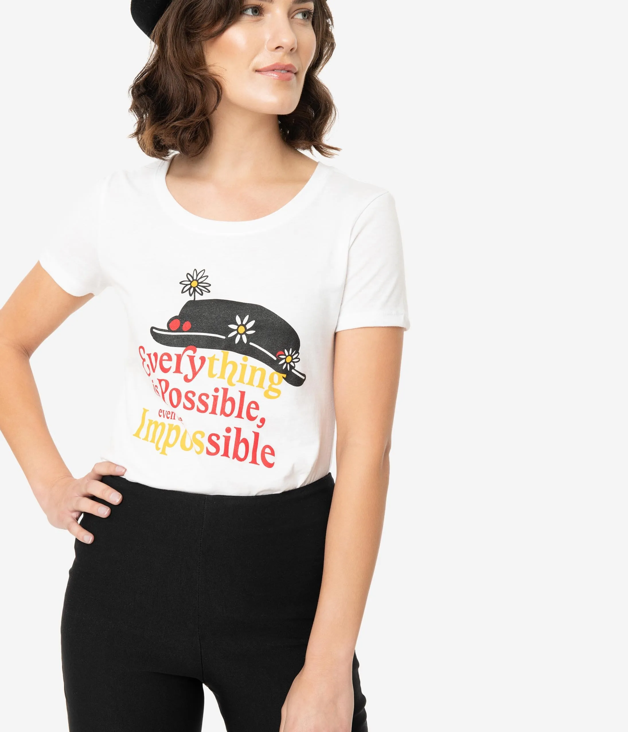 Unique Vintage Everything Is Possible Fitted Tee