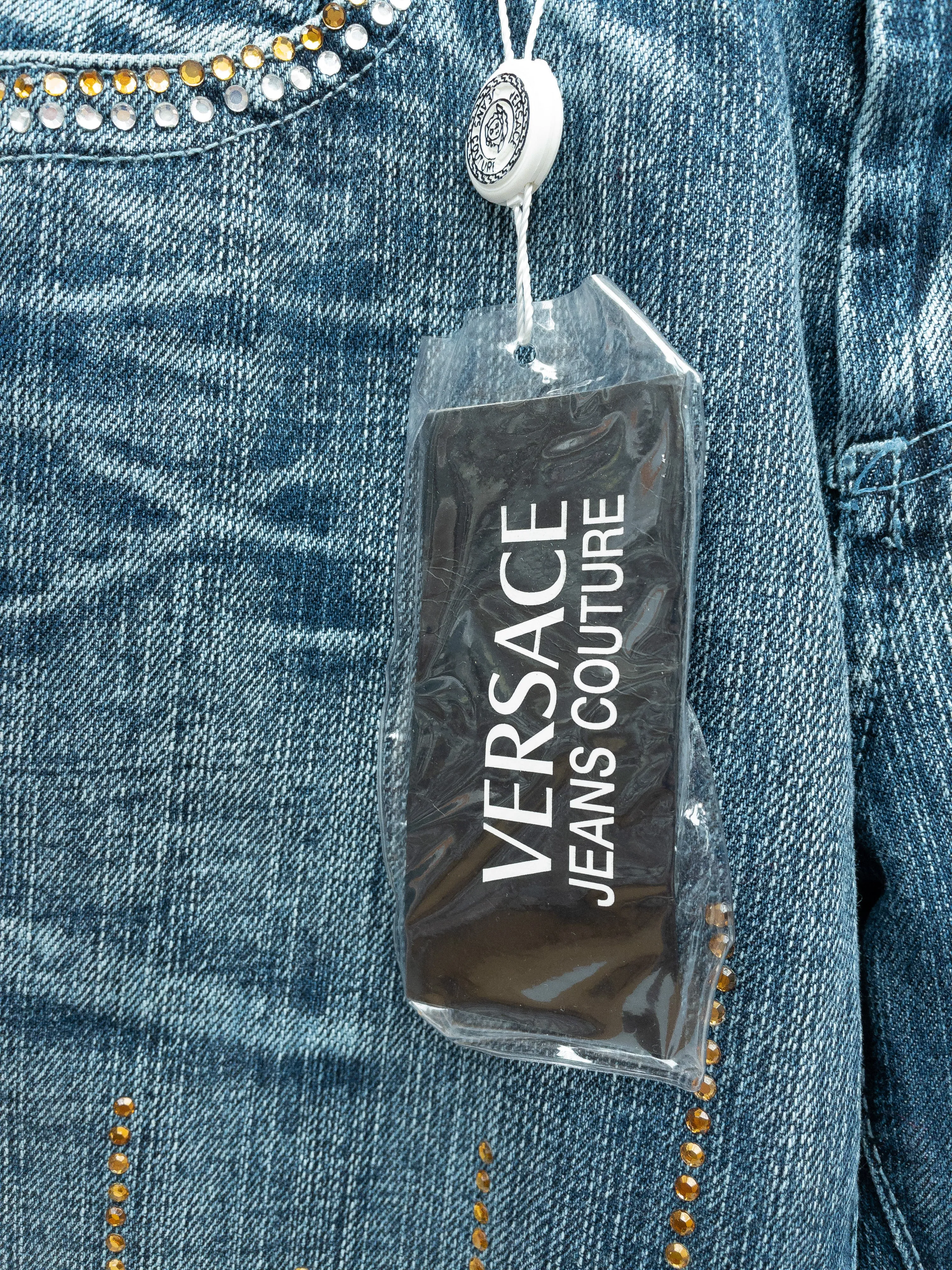 Versace Rhinestone Jeans